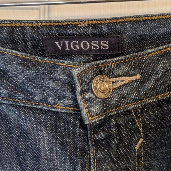 2 PAIRS! VIGOSS jeans black and dark denim 28/27 - Picture 2 of 9